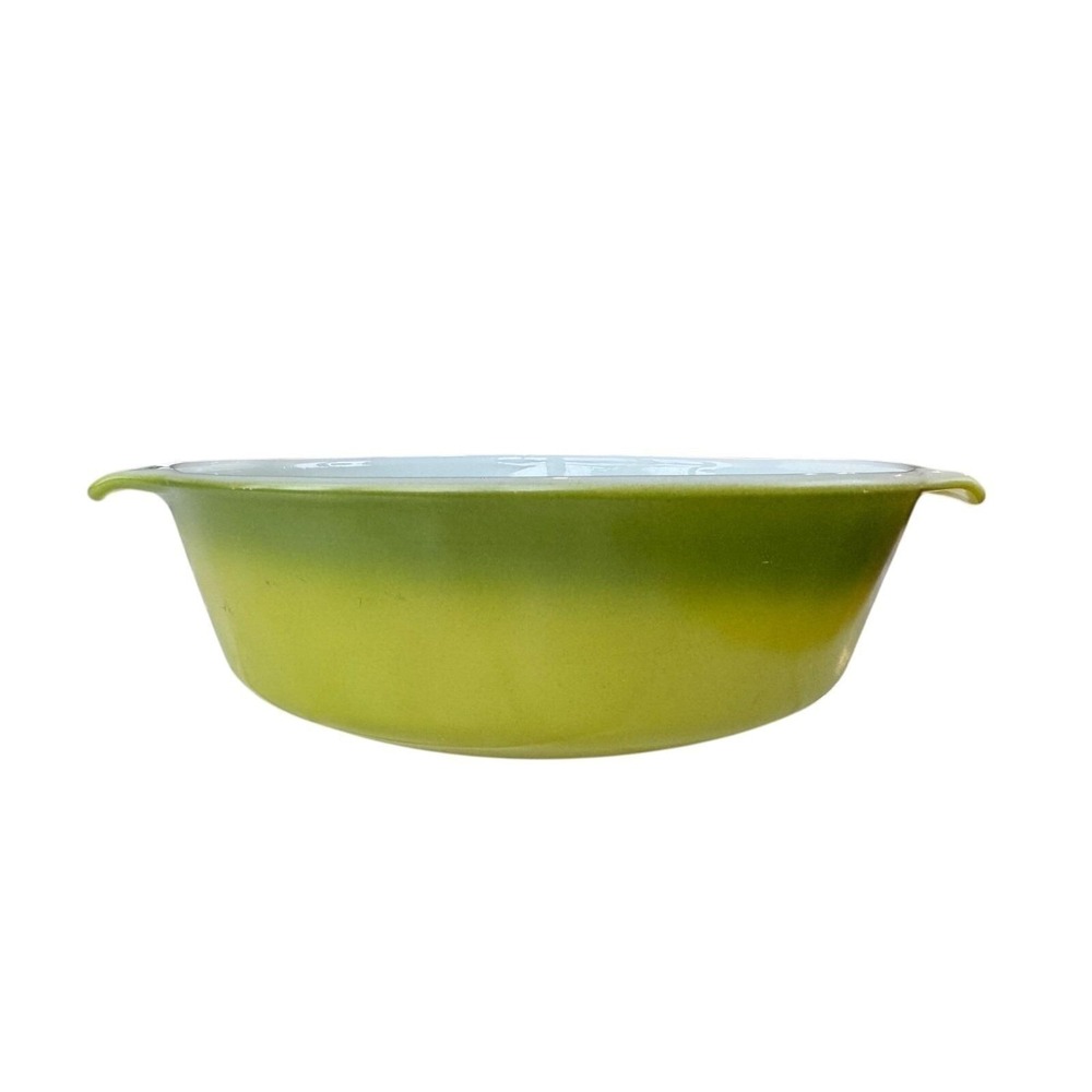 Vintage Retro Fire King Avocado Green Ombre 1.5 Qt Bowl 437 Anchor Hocking USA
